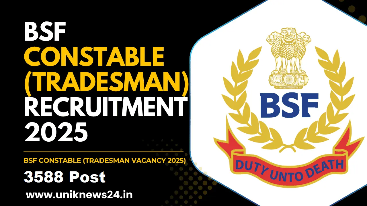 BSF Constable Tradesman Recruitment 2025