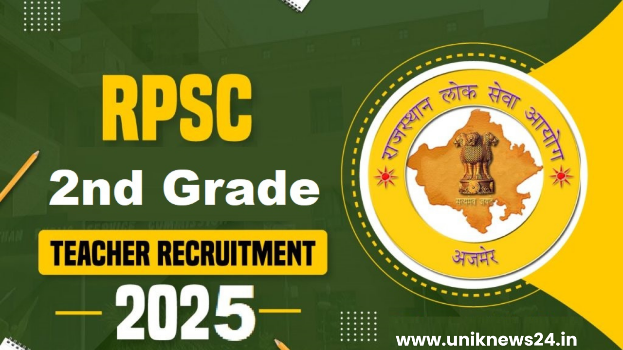 RPSC 2nd Grade Teacher 2025: 6500 पदों पर बंपर भर्ती! फॉर्म शुरू, तारीखें, फीस और योग्यता जानें