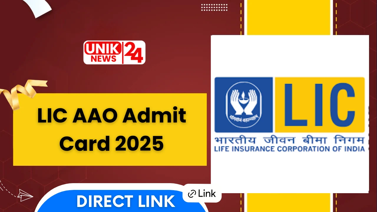 LIC AAO Admit Card 2025, Prelims Call Letter Download Direct Link
